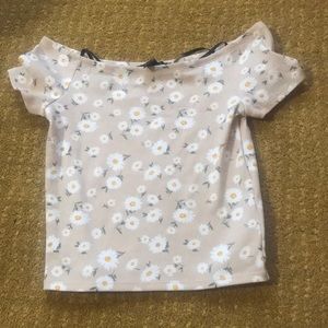 Forever 21 Daisy cropped shirt